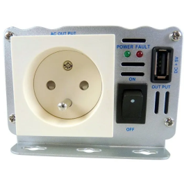 Htc Equipement Convertidor 300W 12V / 220V con Toma USB y Arranque Suave