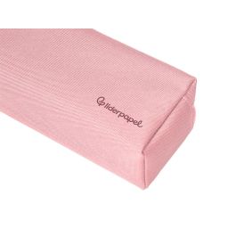 Estuche Portatodo Liderpapel Classic Rectangular Con Asa 2 Cremalleras 210 X80 mm Rosa