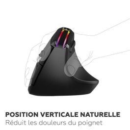 Mobility Lab ML314259 Ratón ergonómico inalámbrico negro
