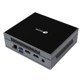 Leotec LEMPC19 PC/estación de trabajo barebone Cubo Negro con Procesador Intel N5105, 4GB RAM y SSD 128GB