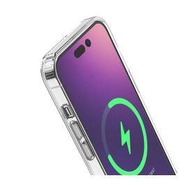 eSTUFF Funda Híbrida Magnética BERLIN Compatible con MagSafe para iPhone 14 Pro Max - Transparente