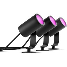 Philips Foco Exterior Inteligente Hue White & Color Ambiance Lily 3 focos 600 lm Negro Aluminio Zigbee LED Precio: 418.68999953. SKU: B1DGV6FB42