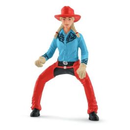 Schleich - Cowgirl y Racing Tonneaux - 42576 - Farm World Range