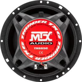 Mtx Audio TX665C Altavoces coaxiales de 2 vías 16.5cm 90W RMS 4 Ohm chasis aluminio tweeter neodimio