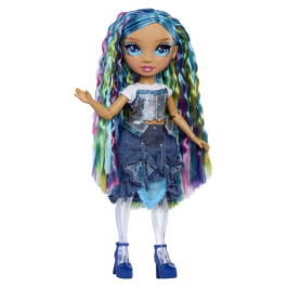 Rainbow High Muñeca Skyker 22 cm Azul con Slime Transparente y Brillo
