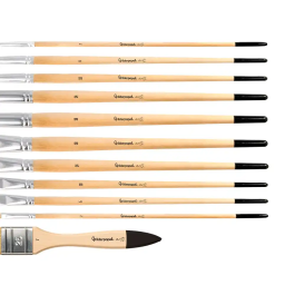 Liderpapel Pinceles de Pelo de Cerda Puntas Surtidas Bolsa 11 Unidades Certificado FSC