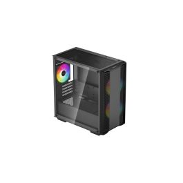 DeepCool Caja Ordenador Gaming CC360 ARGB Micro-ATX Negro, Ventana de Vidrio Templado, 3 Ventiladores ARGB, Soporte para Radiadores DeepCool Caja Ordenador Gaming CC360 ARGB Micro-ATX Negro, Ventana de Vidrio Templado, 3 Ventiladores ARGB, Soporte para Radiadores