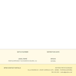Portalamparas guirnalda e27 para paralelo 5x5mm solera 6109 Portalamparas guirnalda e27 para paralelo 5x5mm solera 6109