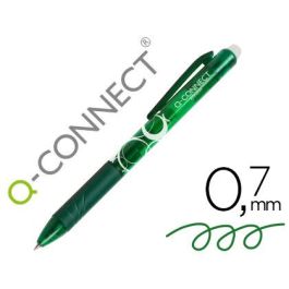 Boligrafo Q-Connect Retractil Borrable 0,7 mm Color Verde 10 unidades