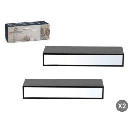 Estantes Espejo Negro 30 cm - Giftdecor (4 Unidades) Estantes Espejo Negro 30 cm - Giftdecor (4 Unidades)