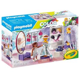 Playmobil Camerino Color, Set de Diseño y Pintura de Ropa con Figuras Lavables y Accesorios
