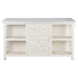 Mueble Auxiliar Home ESPRIT Blanco 168 x 76 x 92 cm