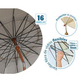 Sombrilla de playa Beige Ø 240 cm SPF50+