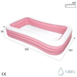 Piscina Hinchable para Niños Intex 1050 L 305 x 56 x 183 cm Rosa (2 Unidades)