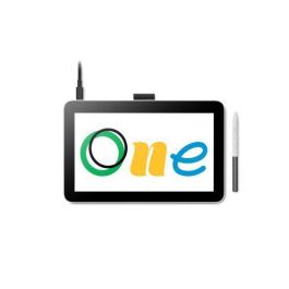 Wacom One 12 Pantalla Interactiva 11.6" Full HD 99% sRGB USB-C para Principiantes Creativos con Lápiz Sensible a Presión e Inclinación