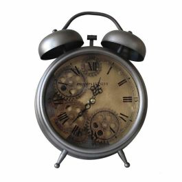 Reloj Sobremesa Loft DKD Home Decor Plateado 7.5 x 25 x 19 cm