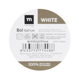 Bol de melamina mate blanco 13x7 cm - La Mediterranea (24 Unidades) Bol de melamina mate blanco 13x7 cm - La Mediterranea (24 Unidades)