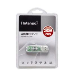 Memoria USB INTENSO Rainbow Line 32 GB Negro Transparente Precio: 7.49999987. SKU: S0200488