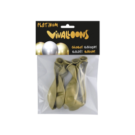 Blanca Globo 100% Latex Biodegradable Oro Blister de 6 Unidades Precio: 2.50000036. SKU: B142BTECLJ