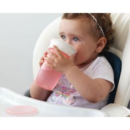 KioKids Vaso Step 3 Anti-Derrame para Bebés +12 Meses, Rosa