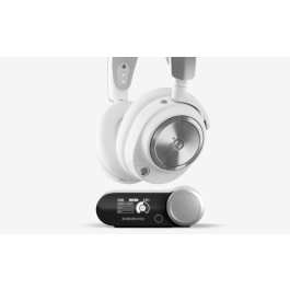 Steelseries Arctis Nova Pro Wireless Auriculares Inalámbrico y alámbrico Plata Blanco