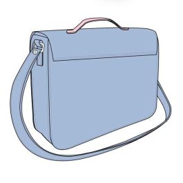 Cerdá Bolso Satchel Stitch 18.5 x 16.5 x 5.3 cm Azul para Niños +3 Años