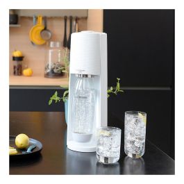 SodaStream Terra - Máquina para Hacer Agua con Gas, 1L, Color Blanco, Incluye Botella y Cargador de CO2 para hasta 60L
