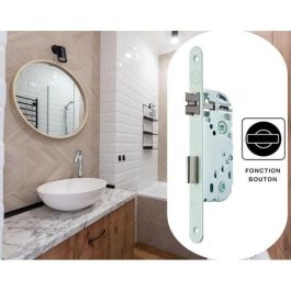 YALE Y73R-A40/B/SC Cerradura de empotrar Eje 40 mm, caja 135 mm, Certificación NF Nivel 2, Blanco con cerradero