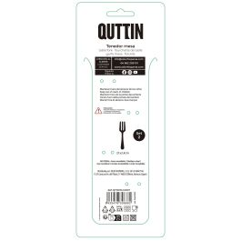 Inde Set de 2 Tenedores de Mesa Louvre, acabado champán mate, 21 cm (12 Cajas)