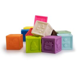 Tachan Set de 12 Cubos Didácticos para Aprendizaje de Números y Colores, +6 meses
