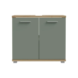 Forte Mueble bajo fregadero CHAMP CMPK021M888 2 puertas 69,9 x 28,9 x 62 cm Roble artesanal / Verde salvia