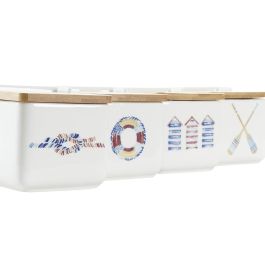 Salero Mediterraneo DKD Home Decor Multicolor 12.5 x 11.5 x 12.5 cm (4 Unidades)