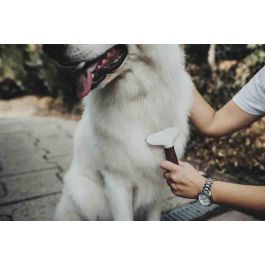 Hunter Peine de Curry Antienredos Dos Filas para Pelo Grueso y Denso Elimina Pelo Muerto de Capa Inferior