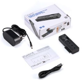 Ewent Ew7065 - Duplicador Clonador Discos Duros Dual Bay: SATA 2.5/3.5" a NVMe M.2 SSD Bidireccional, sin software