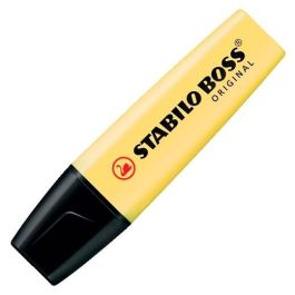 Stabilo Marcador Fluorescente Boss Original Amarillo Pastel, Tecnología Antisecado, Tinta Base Agua, Caja 10 Unidades (10 Unidades) Precio: 9.89000034. SKU: B12SQTJFV4