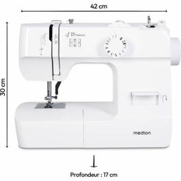 Medion MED4061275230727 Máquina de coser SM 70, 71W, 12 puntadas, 700 rpm, LED, Blanca Medion MED4061275230727 Máquina de coser SM 70, 71W, 12 puntadas, 700 rpm, LED, Blanca