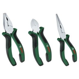 Bosch BOS4059952655857 Juego de 3 Alicates: universales, punta larga, corte diagonal, duraderos, ergonómicos Bosch BOS4059952655857 Juego de 3 Alicates: universales, punta larga, corte diagonal, duraderos, ergonómicos