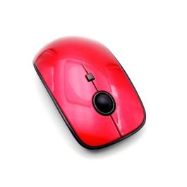 Elbe Ratón Inalámbrico RT-111 Rojo Ambidextro Pilas Incluidas Plug & Play