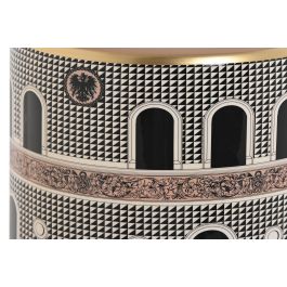 DKD Home Decor Jing door Tibor Item Home Porcelana Multicolor Blanco Dorado Melocoton 20 x 25 x 20 cm