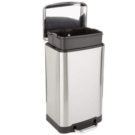 Kitchen Move Cubo de basura con pedal GREENWICH - 30L - Acero inoxidable