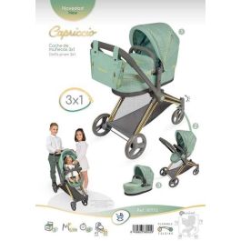 Decuevas Coche de Muñeca 3x1 Plegable para Muñecas de hasta 50 cm - Metal, Plástico, Poliéster - +36 Meses