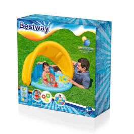 Bestway Piscina Hinchable Infantil Aprendizaje con Techo Desmontable 115x89x76 cm +6 Meses Jardin 52568