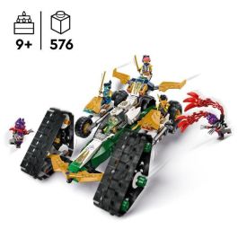 LEGO NINJAGO 71820 Vehículo combinado del Equipo Ninja: planeador, coche de carreras o motocicletas