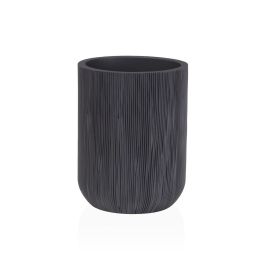 Portacepillos de Dientes Versa Gris Resina 8 x 10,5 x 8 cm Precio: 12.50000059. SKU: B1GMJQPP2L