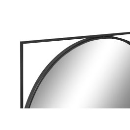 Espejo de pared DKD Home Decor Negro Cristal Hierro 85,5 x 3 x 85,5 cm 85,5 x 2 x 85,5 cm