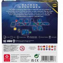 SHUFFLE Juego de mesa Batman DC Comics. El Joker recluta secuaces en Gotham. Para 2-4 jugadores, 25 minutos. Edad +8 años.