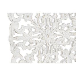 DKD Home Decor Decoracion Pared Indio Blanco Mdf 1.5 x 30 x 30 cm Mandala