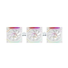 Mars gaming MF-Linkfinity Kit 3X Ventilador Interno ARGB Blanco Modulares PWM 120mm
