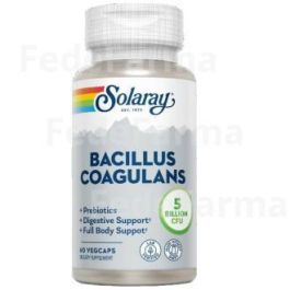 SOLARAY Bacillus Coagulans 2.5 billones UFC, 60 Cápsulas Vegetales para Salud Digestiva y Probiótica Precio: 22.7900002. SKU: B19PPFMBP9