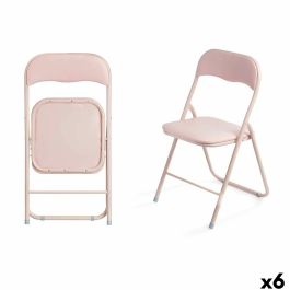 Silla Plegable GiftDecor 10923 Rosa 43 x 46 x 78 cm 88 x 6 x 45 cm (6 Unidades) Precio: 101.50000058. SKU: B1ESXX8WQ9